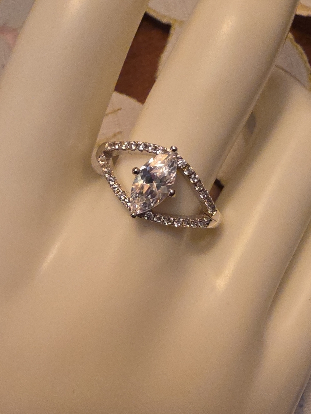 Bella Luce Rhodium Over Sterling Silver Ring Size 10